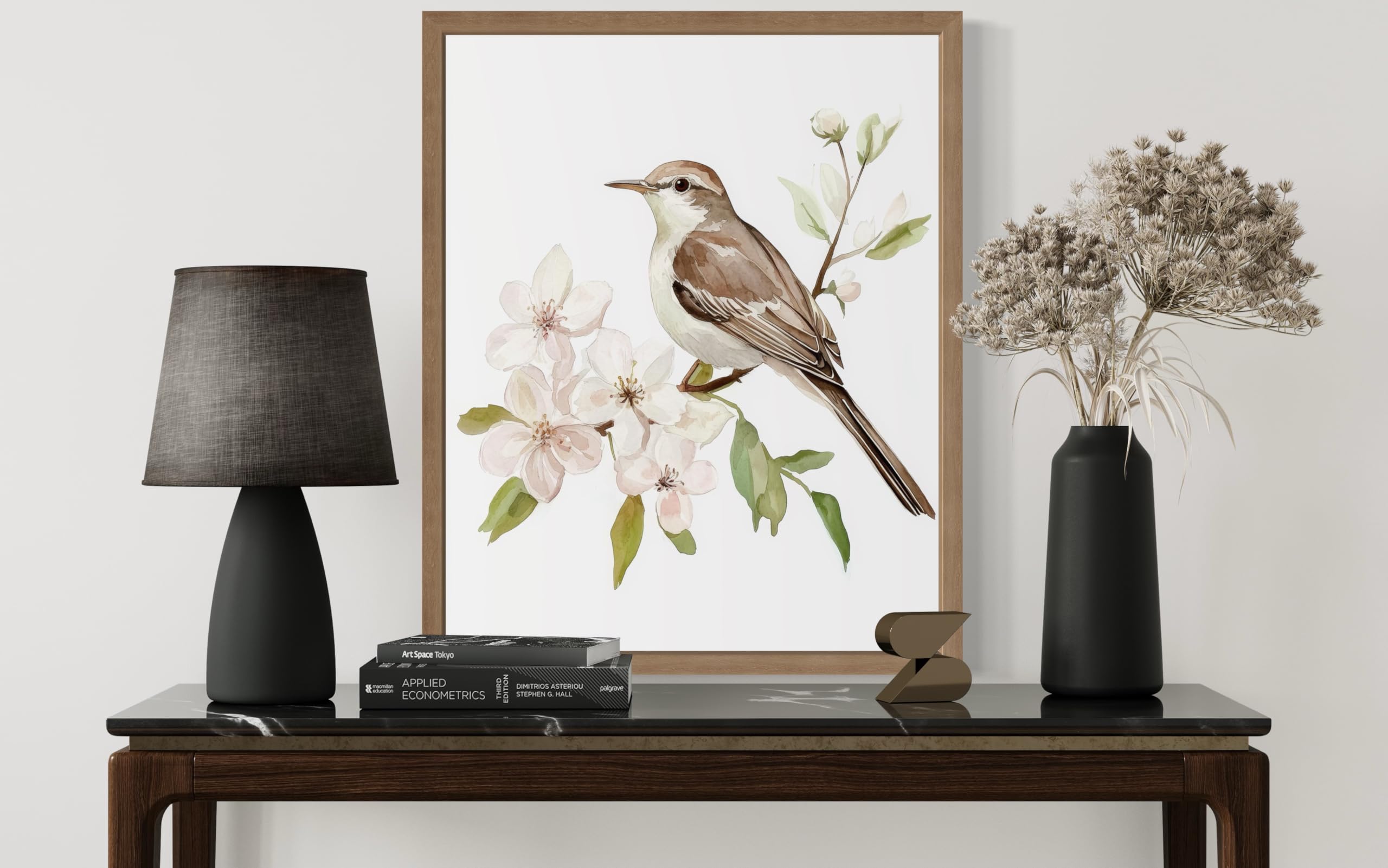 Amazon.com: Northern Mockingbird Art Print Poster, Bird Nature